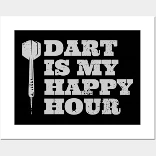 dart is my happy hour Posters and Art